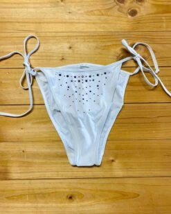 Wasserstoff: Slip Weiß Mit Bunten Straßsteinen